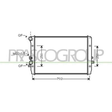 ST420R006_1.JPG Radiatore Per Seat Leon Dal 1999 Al 2005