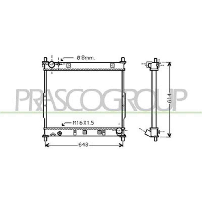 SY810R001_1.JPG Radiatore Per Ssangyong Rexton Dal 2003