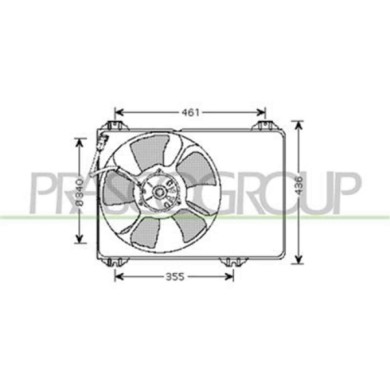 SZ034F001_1.JPG Ventola Per Suzuki Swift Dal 2005 Al 2006
