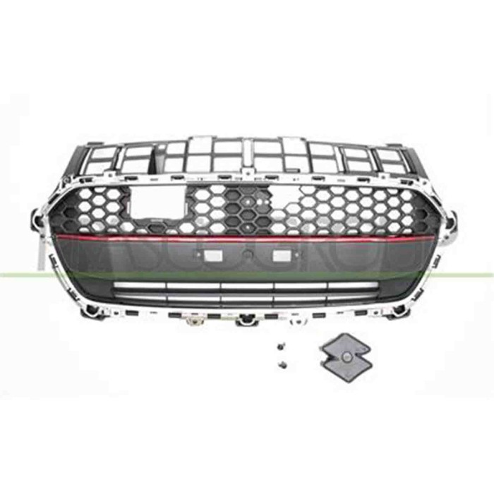 SZ0392021_1.JPG Griglia Radiatore Nera Con Modanatura Rossa Per Suzuki Swift Dal 2017