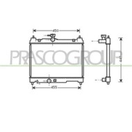 Radiatore Per Toyota Yaris Dal 1999 Al 2003