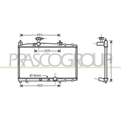 TY320R005_1.JPG Radiatore Per Toyota Yaris Dal 1999 Al 2003