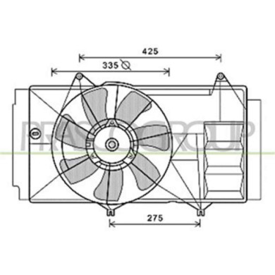TY324F003_1.JPG Ventola Per Toyota Yaris Dal 2003 Al 2005
