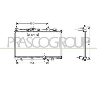 TY324R003_1.JPG Radiatore Per Toyota Yaris Dal 2003 Al 2005