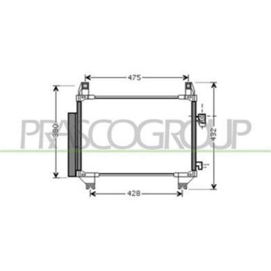 TY325C002_1.JPG Condensatore Per Toyota Yaris Dal 2006 Al 2009