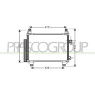 Condensatore Per Toyota Yaris Dal 2006 Al 2009