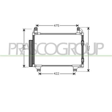 TY325C003_1.JPG Condensatore Per Toyota Yaris Dal 2006 Al 2009