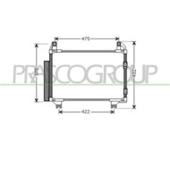 TY325C003_1.JPG Condensatore Per Toyota Yaris Dal 2006 Al 2009
