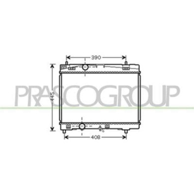 TY325R001_1.JPG Radiatore Per Toyota Yaris Dal 2006 Al 2009
