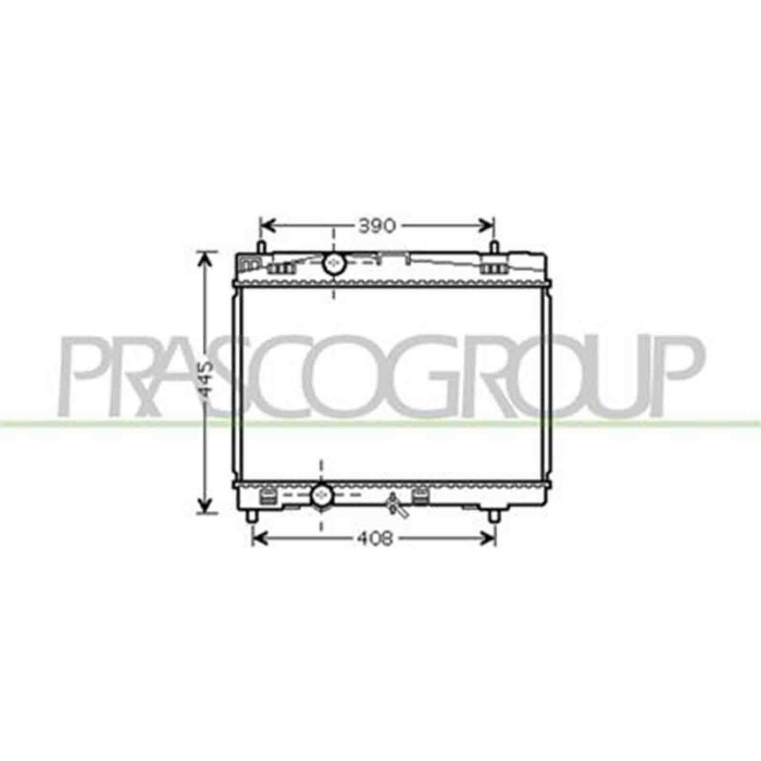 TY325R001_1.JPG Radiatore Per Toyota Yaris Dal 2006 Al 2009