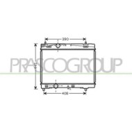 TY325R001_1.JPG Radiatore Per Toyota Yaris Dal 2006 Al 2009