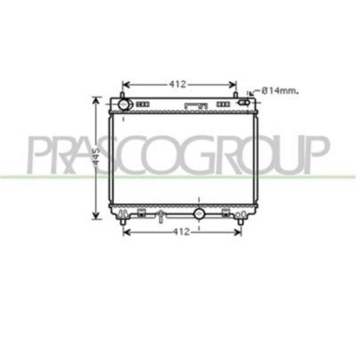 TY325R002_1.JPG Radiatore Per Toyota Yaris Dal 2006 Al 2009