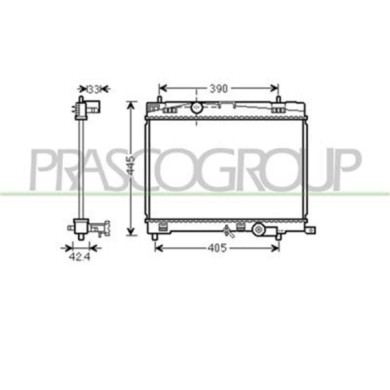 TY325R005_1.JPG Radiatore Per Toyota Yaris Dal 2006 Al 2009