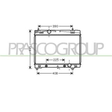 TY325R006_1.JPG Radiatore Per Toyota Yaris Dal 2006 Al 2009