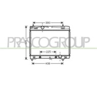 Radiatore Per Toyota Yaris Dal 2006 Al 2009