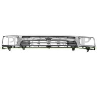 Griglia Radiatore Argento/nera Per Toyota Hilux Pick Up 2wd Ln85 Dal 1989 Al 1995