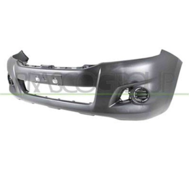 TY8201021_2.JPG Paraurti Anteriore Nero Goffrato Per Toyota Hilux Pick Up Dal 2011 Al 2016