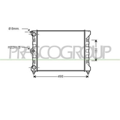 VG012R012_1.JPG Radiatore Per Volkswagen Polo Dal 1981 Al 1990