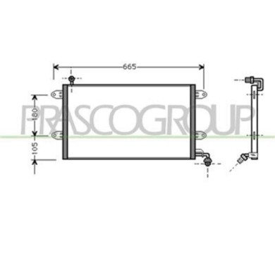 VG032C001_1.JPG Condensatore Per Volkswagen Golf Iii Dal 1991 Al 1997