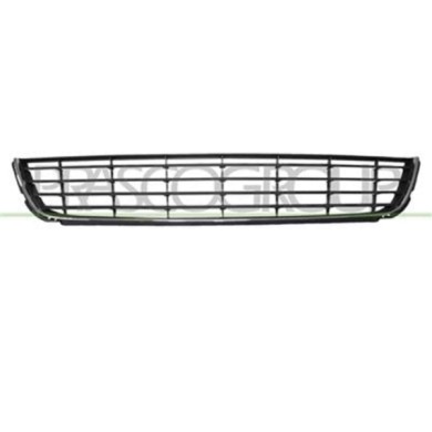VG0382130_1.JPG Griglia Centrale Paraurti Nera Con Cornice Per Volkswagen Golf Vi Dal 2008 Al 2012