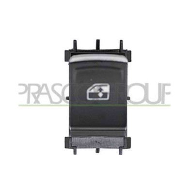VG044WS01_1.JPG Interruttore Alzacristallo Nero/bordo Cromato Per Volkswagen Golf Sportsvan Dal 2014 Al 2017