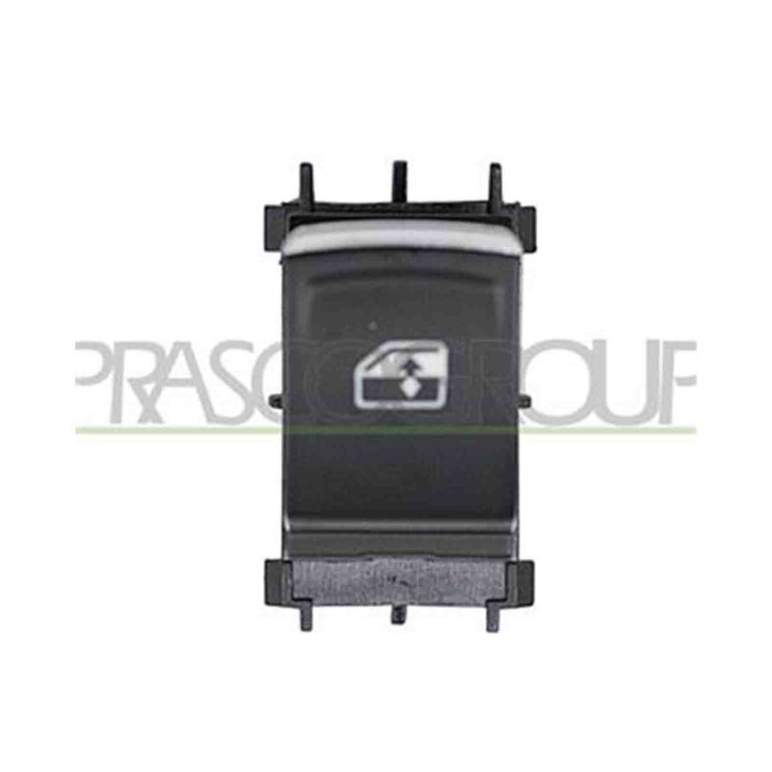VG044WS01_1.JPG Interruttore Alzacristallo Nero/bordo Cromato Per Volkswagen Golf Sportsvan Dal 2014 Al 2017