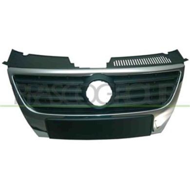 VG0542001_1.JPG Griglia Radiatore Con Modanature Nere Diam. Logo 150mm Per Volkswagen Passat B6 Dal 2005 Al 2010