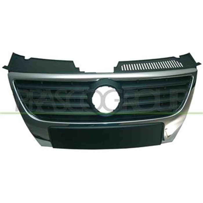 VG0542001_1.JPG Griglia Radiatore Con Modanature Nere Diam. Logo 150mm Per Volkswagen Passat B6 Dal 2005 Al 2010