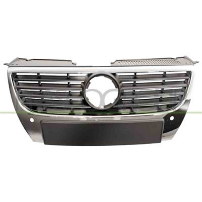 VG0542021_1.JPG Griglia Radiatore Con Modanature Nere E Fori Pdc Diam. Logo 150mm Per Volkswagen Passat B6 Dal 2005 Al 2010