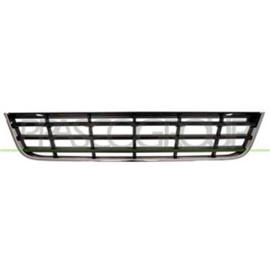 VG0542120_1.JPG Griglia Centrale Paraurti Con Cornice Cromata Per Volkswagen Passat B6 Dal 2005 Al 2010