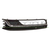 Griglia Sinistra Paraurti Anteriore Nera Goffrata Con Sede Fendi Per Volkswagen Passat B7 Dal 2010 Al 2014