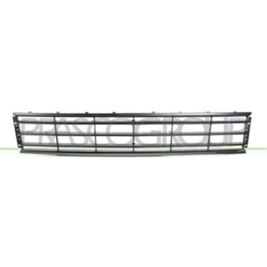 VG0552131_1.JPG Griglia Centrale Paraurti Nera Con Modanatura Cromata Per Volkswagen Passat B7 Dal 2010 Al 2014