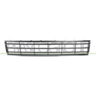 VG0552131_1.JPG Griglia Centrale Paraurti Nera Con Modanatura Cromata Per Volkswagen Passat B7 Dal 2010 Al 2014