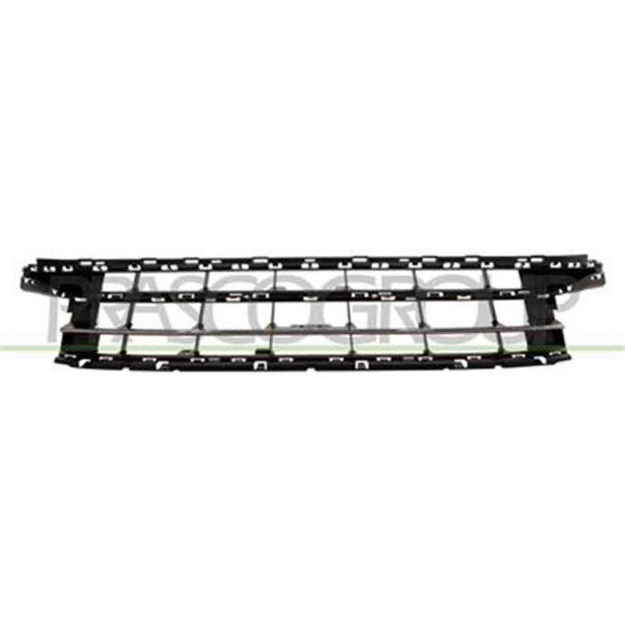 VG0562120_1.JPG Griglia Centrale Paraurti Nera Con Modanatura Cromata Per Volkswagen Passat B8 Dal 2014 Al 2019