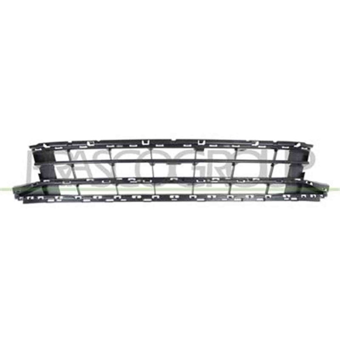 VG0562121_1.JPG Griglia Centrale Paraurti Nera Con Modanatura Cromata Per Volkswagen Passat B8 Dal 2014 Al 2019
