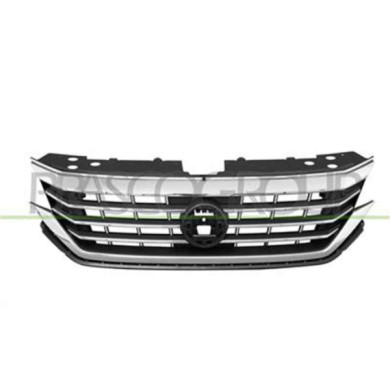 VG0582011_1.JPG Griglia Radiatore Nera Lucida Con Modanatura Cromata Per Volkswagen Passat B8 Dal 2019