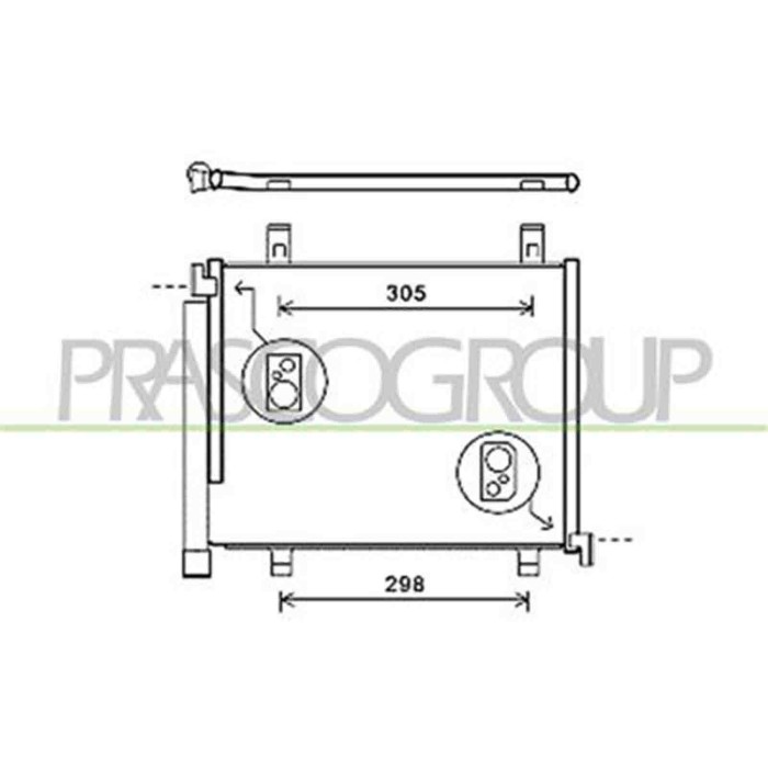 VG201C002_1.JPG Condensatore Per Volkswagen Up Dal 2012 Al 2016