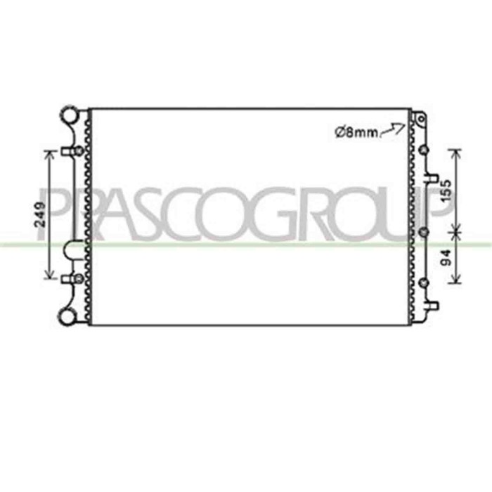VG330R007_1.JPG Radiatore Per Volkswagen Fox Dal 2004 Al 2009