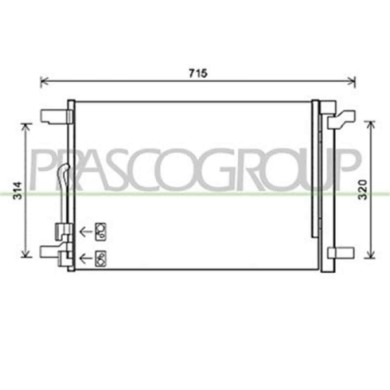 VG400C001_1.JPG Condensatore Per Volkswagen Golf 7 Dal 2012 Al 2016