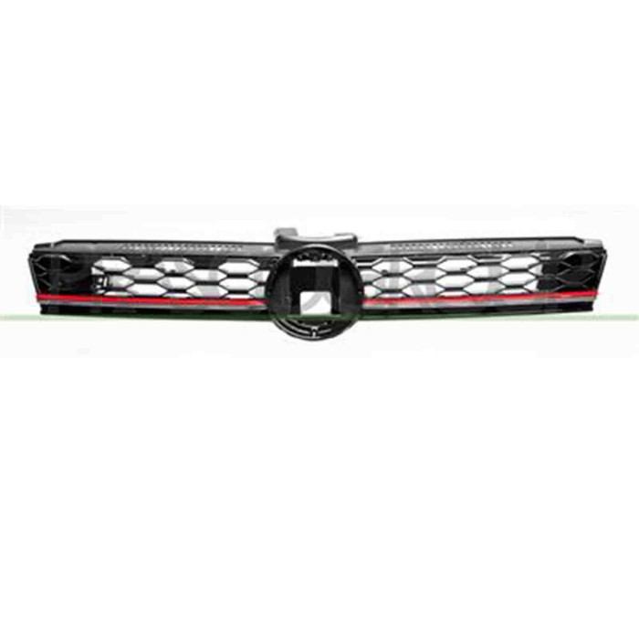 VG4082001_1.JPG Griglia Radiatore Nera Con Modanatura Rossa Per Volkswagen Golf 7.5 Gti/gtd Dal 2017 Al 2020