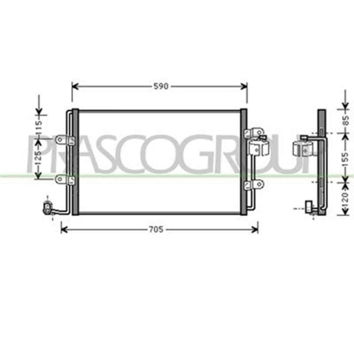 VG420C002_1.JPG Condensatore Per Volkswagen New Beetle Dal 1998 Al 2005