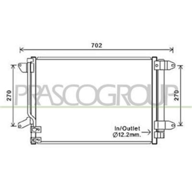VG424C001_1.JPG Condensatore Per Volkswagen New Beetle Dal 2012 Al 2016