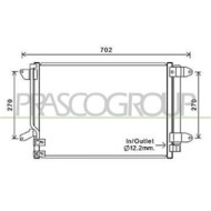Condensatore Per Volkswagen New Beetle Dal 2012 Al 2016