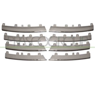 VG5202240_1.JPG Kit Modanature Griglia Radiatore Cromato (8 Pz) Per Volkswagen Jetta Golf Variant Dal 2005 Al 2010