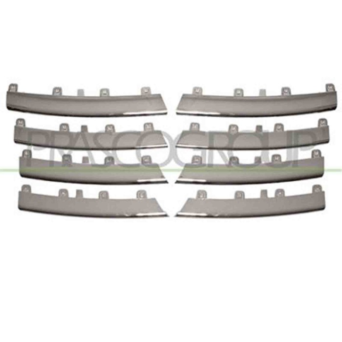 VG5202240_1.JPG Kit Modanature Griglia Radiatore Cromato (8 Pz) Per Volkswagen Jetta Golf Variant Dal 2005 Al 2010