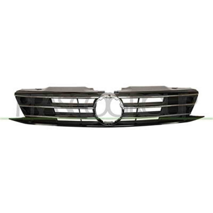 VG5242011_1.JPG Griglia Radiatore Nera Lucida Con Modanatura Cromata Per Volkswagen Jetta (a6) Dal 2014 Al 2018