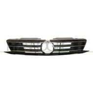 Griglia Radiatore Nera Lucida Con Modanatura Cromata Per Volkswagen Jetta (a6) Dal 2014 Al 2018