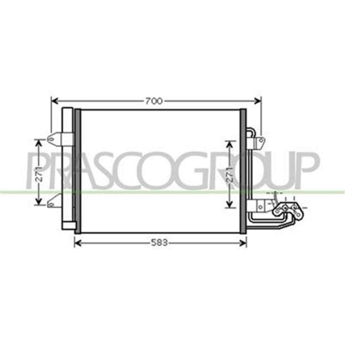 VG715C001_1.JPG Condensatore Per Volkswagen Touran Dal 2003 Al 2006