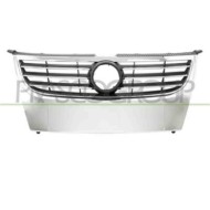 Griglia Radiatore Nera Con Modanature Cromate Per Volkswagen Touran Dal 2006 Al 2010