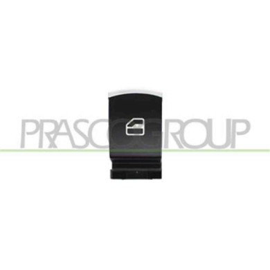VG809WS15_1.JPG Interruttore Alzacristallo Nero/bordo Cromato Per Volkswagen Golf Vi Gti/gtd Dal 2009 Al 2012